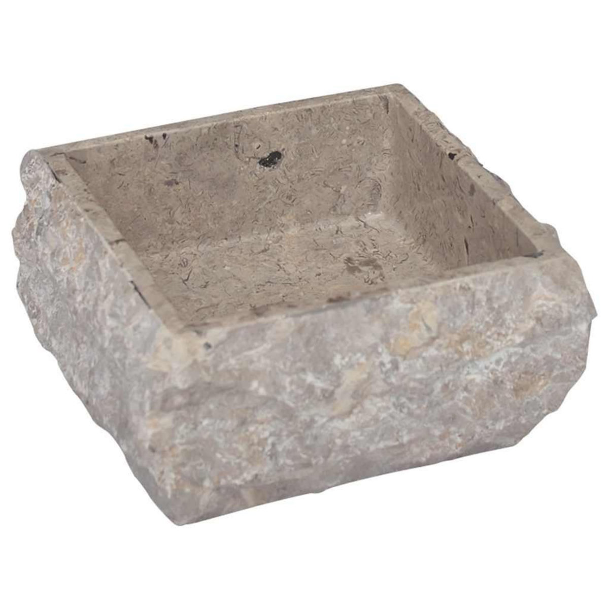 VIDAXL Lavabo Gris 30x30x13 cm Marbre