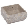 Voir la diapositive 5 : VIDAXL Lavabo Gris 30x30x13 cm Marbre