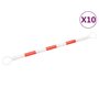 Voir la diapositive 2 : VIDAXL Barres de cones de circulation retractables 10pcs ABS 116-197cm