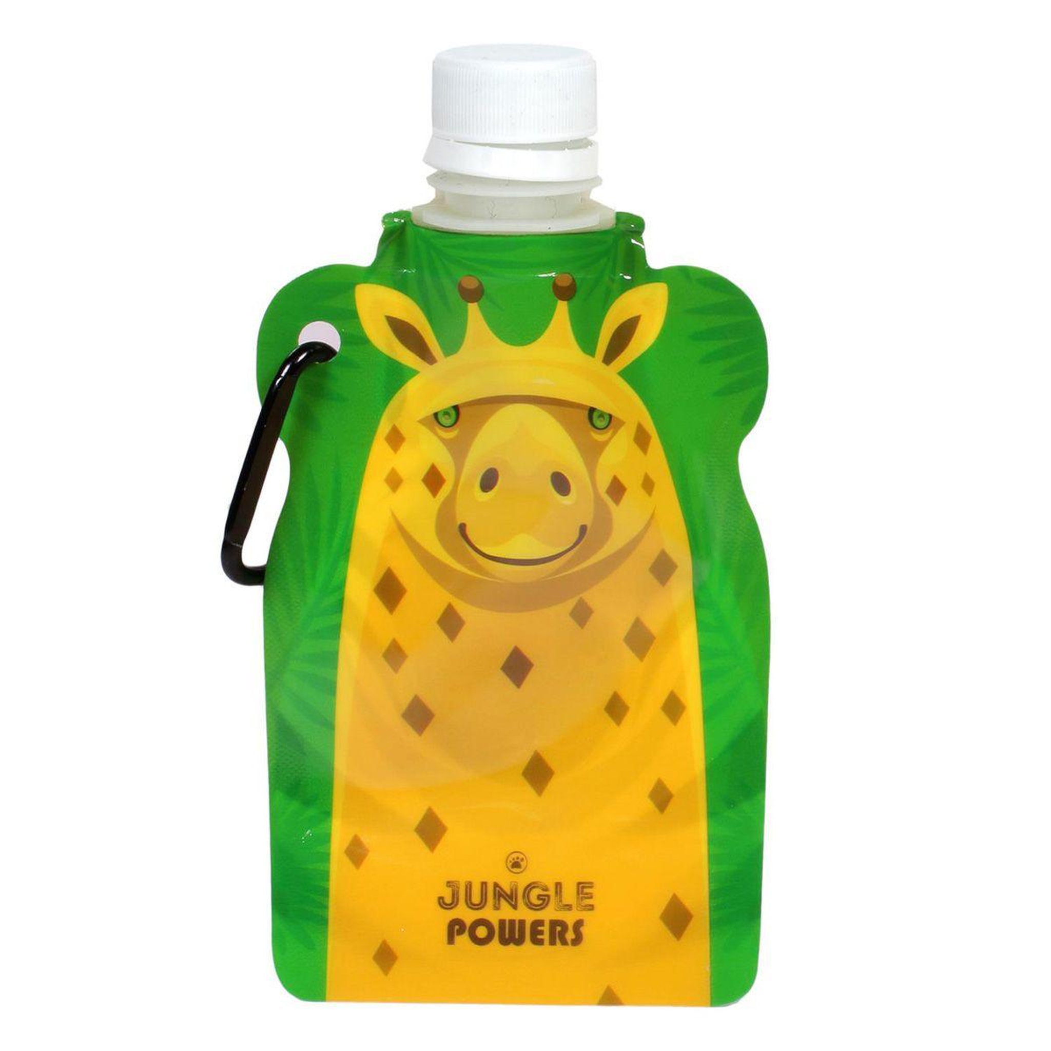 COOK CONCEPT Gourde souple enfant  jungle powers  15cl jaune