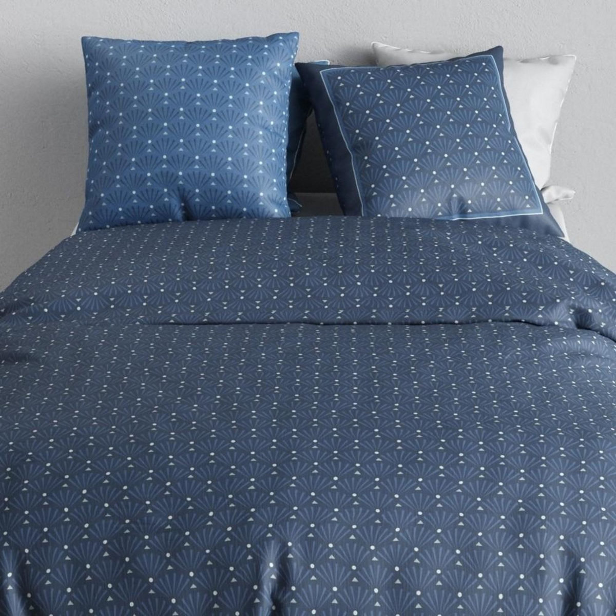 ATELIER DU COTON Housse de couette 240x220 + 2 taies coton 57 fils