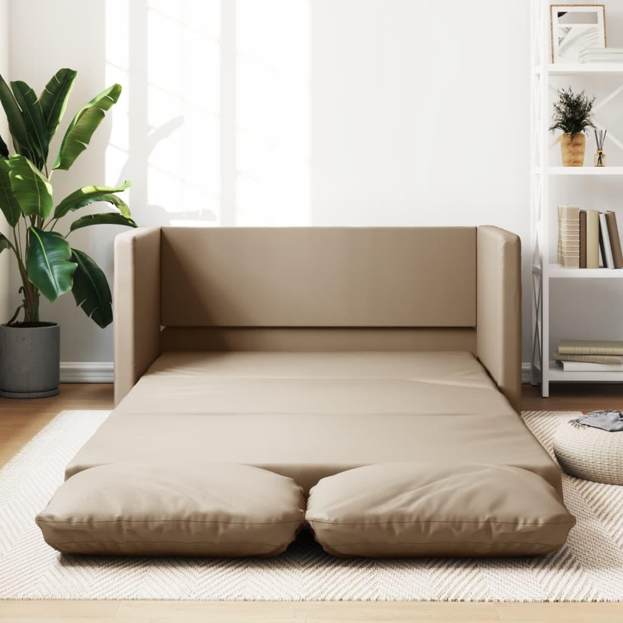 VIDAXL Canape-lit 2 en 1 cappuccino 112x174x55 cm similicuir