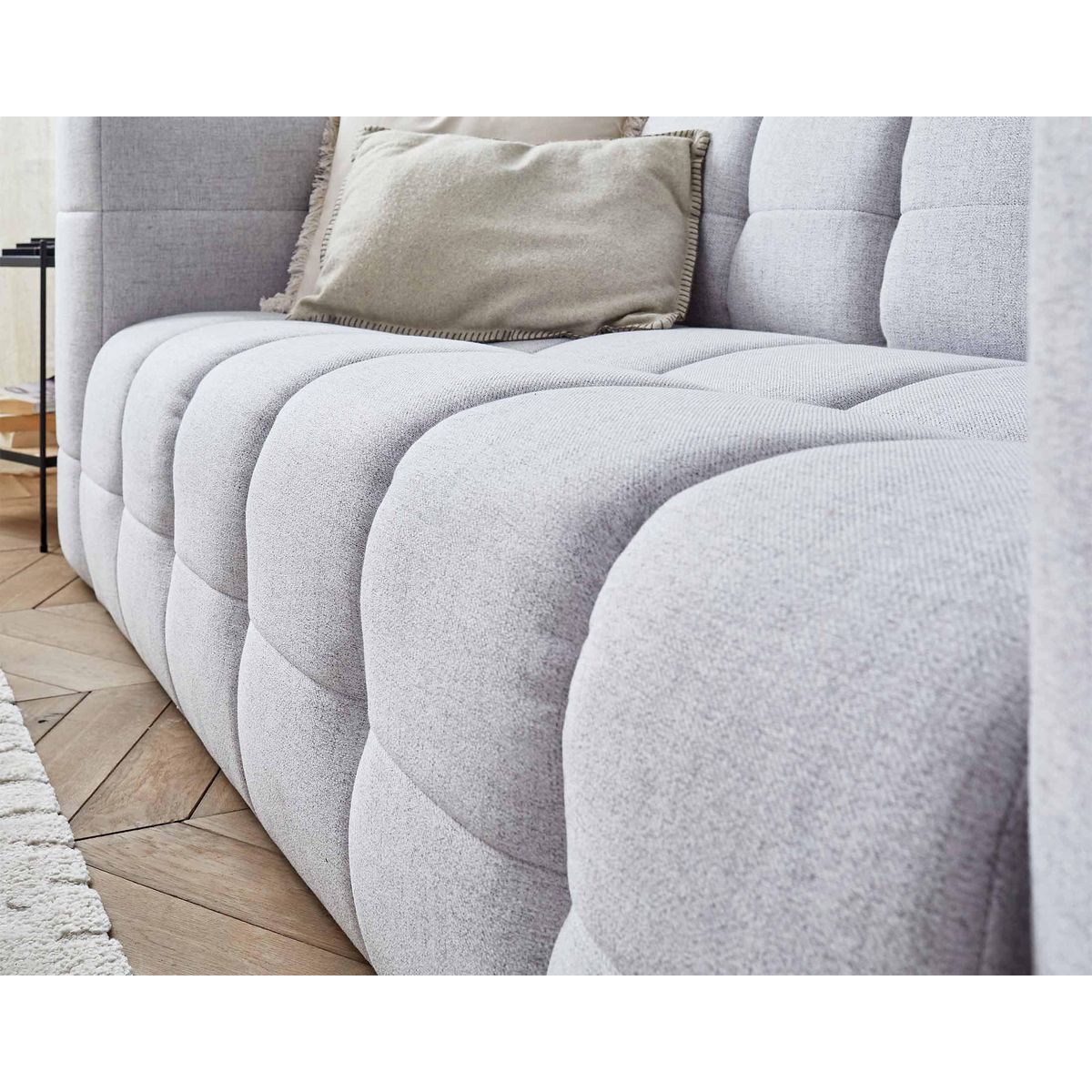 LISA DESIGN Suzano - canapé 3 places - en tissu