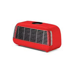THOMSON Radiateur soufflant céramique mobile – THOMSON Fifty Digital Vintage – 1500 W – Rouge – avec télécommande