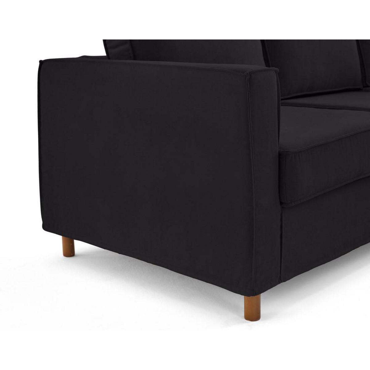 LISA DESIGN Jake - canapé déhoussable d'angle droit 5 places en tissu