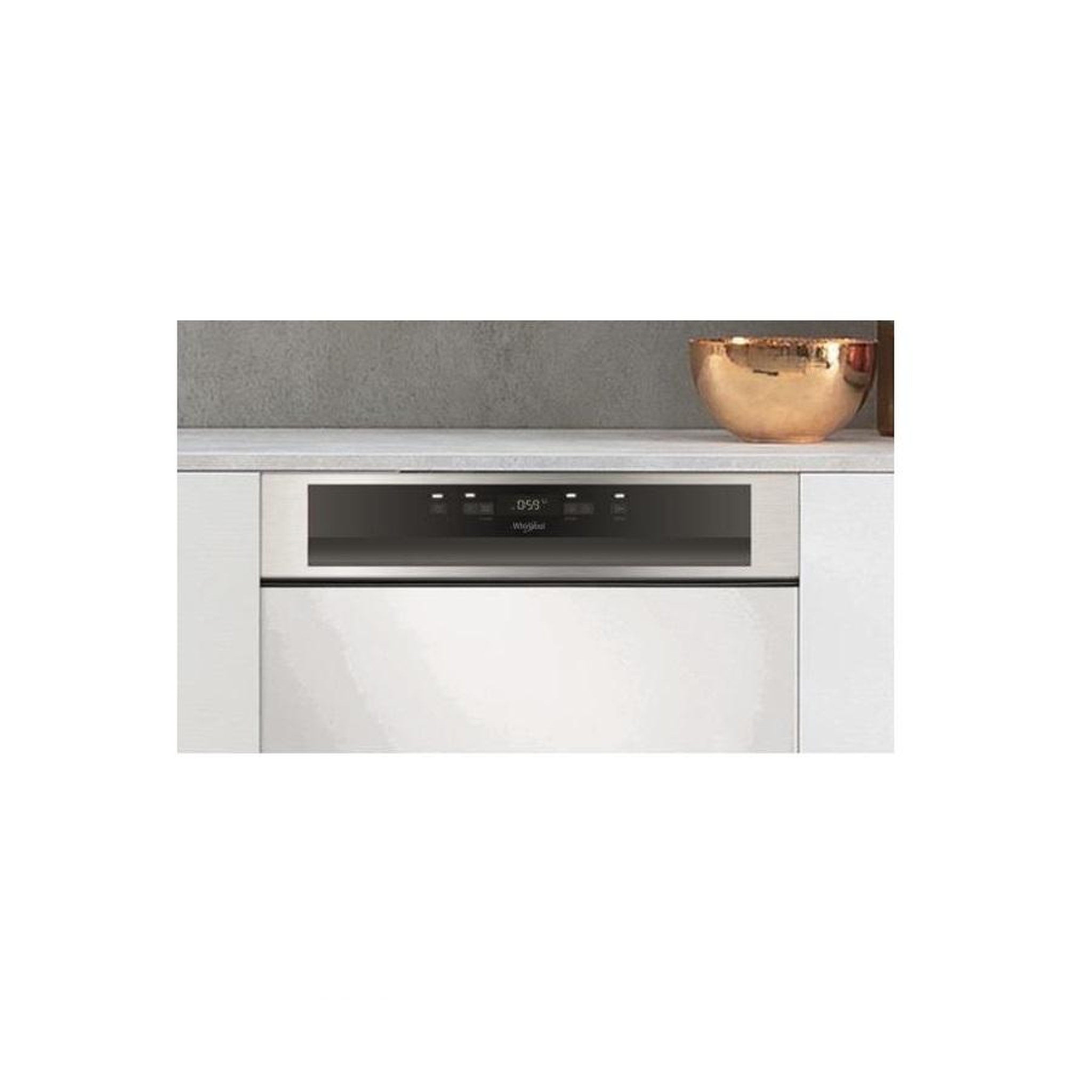 Voir la diapositive 5 : Whirlpool Lave-vaisselle 60cm 14 couverts 43db intégrable avec bandeau - wbc3c33px