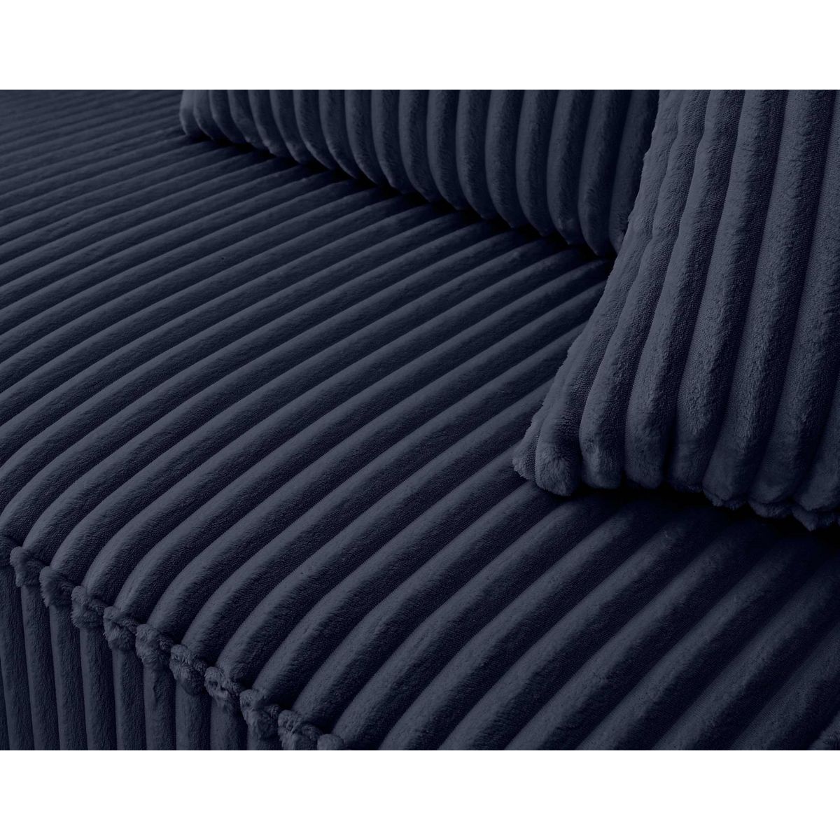 LISA DESIGN Colombine - module d'assise d'angle réversible - en velours côtelé grosses côtes