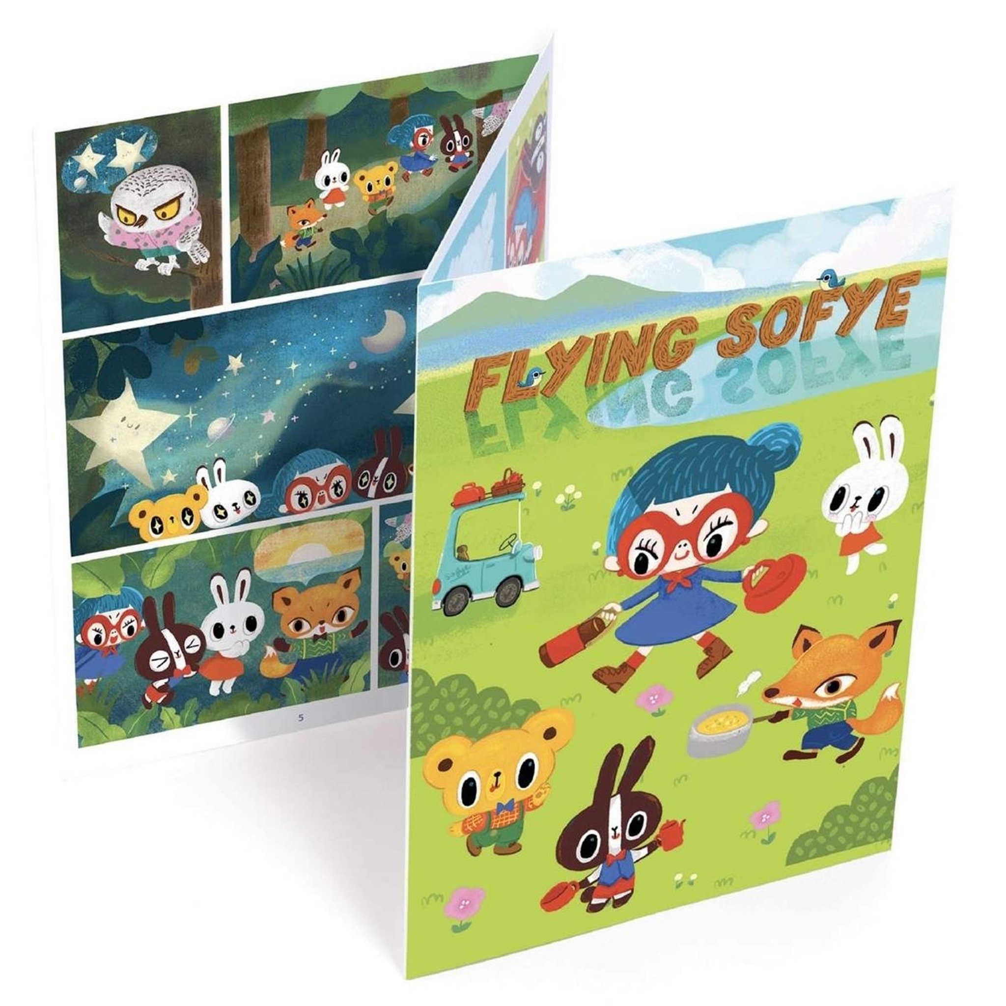 Voir la diapositive 3 : Djeco Pochette decalcomanie Flying Sofye