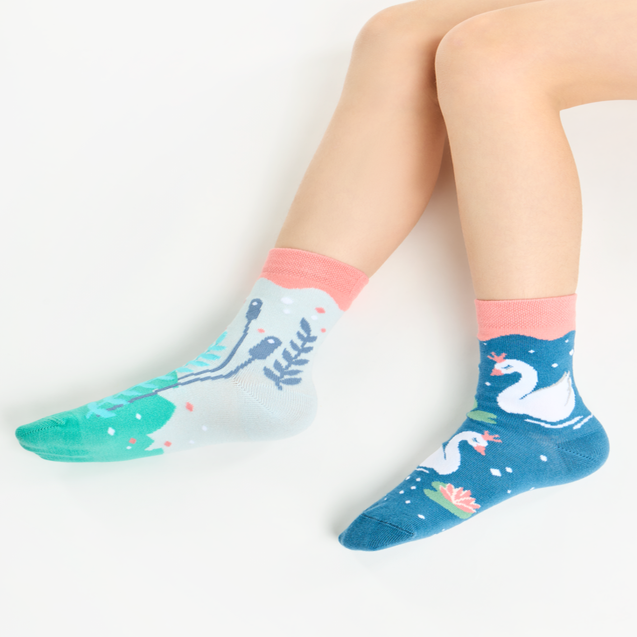 Voir la diapositive 4 : DEDOLES Chaussettes enfants cygnes