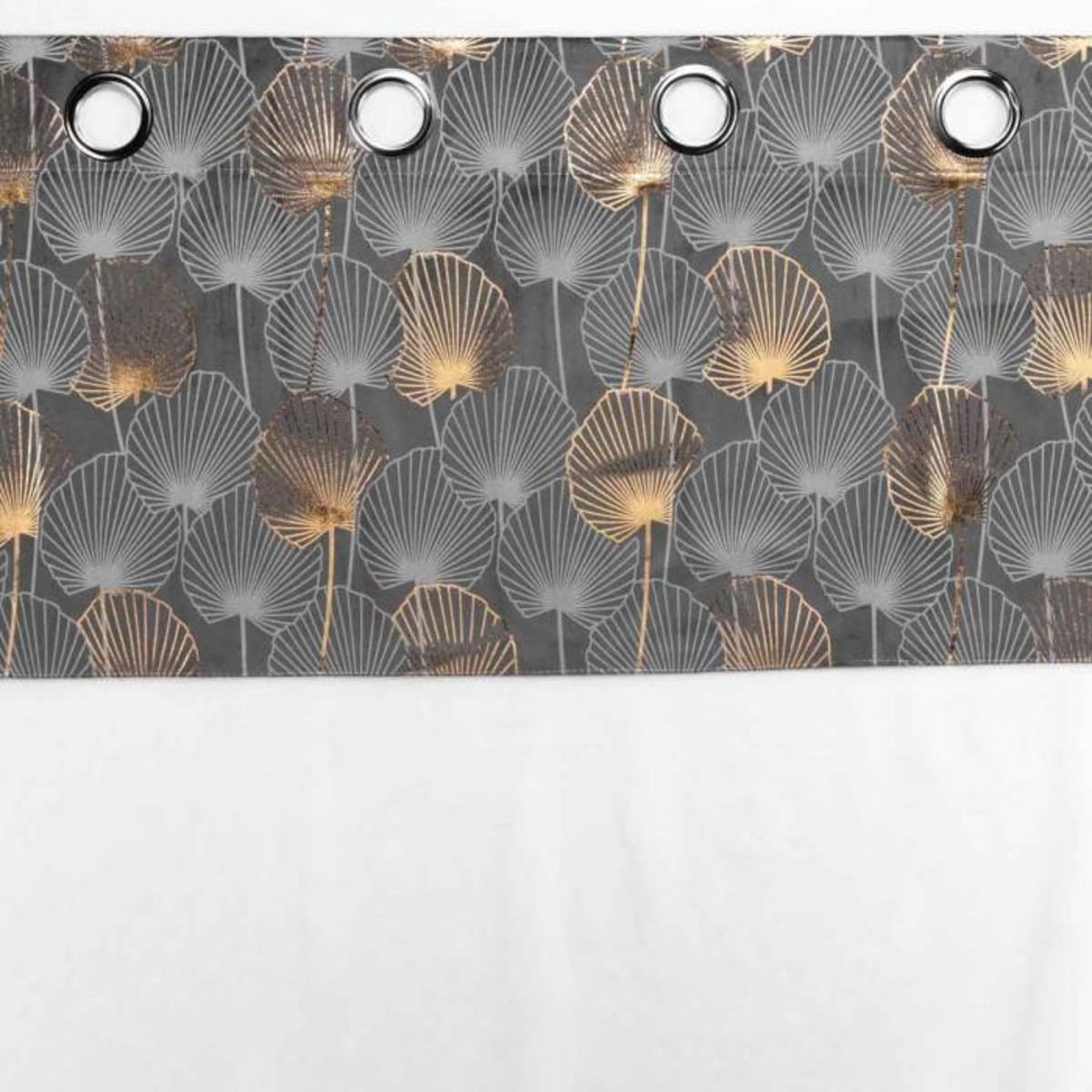 Paris Prix Rideau Voilage à Œillets  Clairine  140x280cm Gris