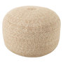 Voir la diapositive 1 : Paris Prix Pouf Design  Miami  50cm Naturel & Blanc
