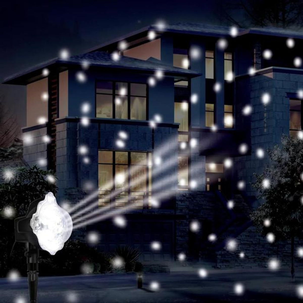 FEERIC LIGHT & CHRISTMAS Projecteur d'extérieur LED - effet neige