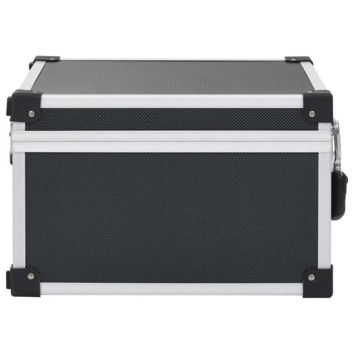 VIDAXL Étui de CD pour 40 CD Aluminium ABS Noir