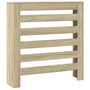 Voir la diapositive 2 : VIDAXL Cache-radiateur chene sonoma 78x20x82 cm bois d'ingenierie