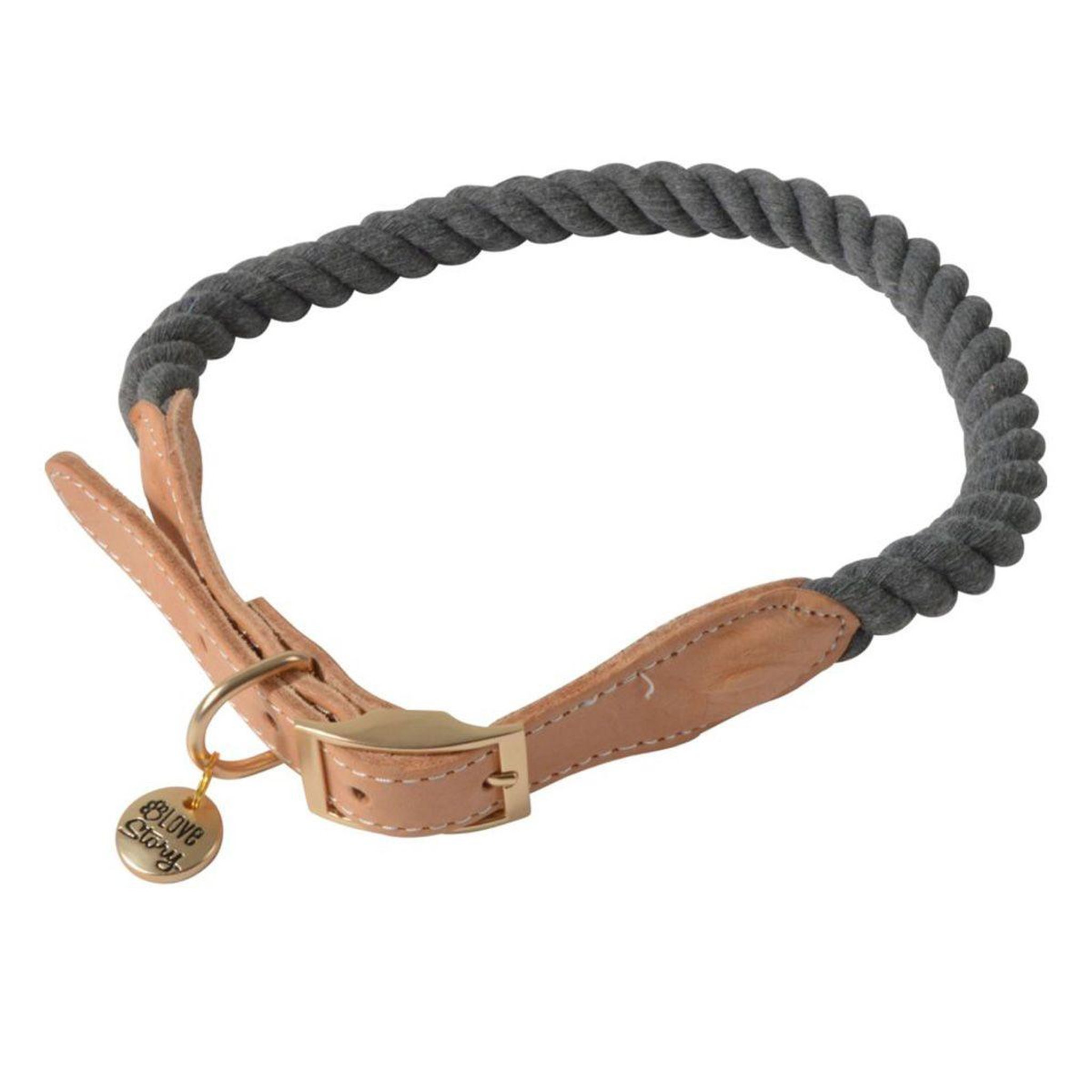 Voir la diapositive 1 : LOVE STORY Collier pour chien réglable  city  62cm anthracite