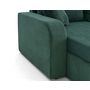 Voir la diapositive 5 : BEST MOBILIER Valos - canapé panoramique en u - 7 places - convertible avec coffres - en velours côtelé