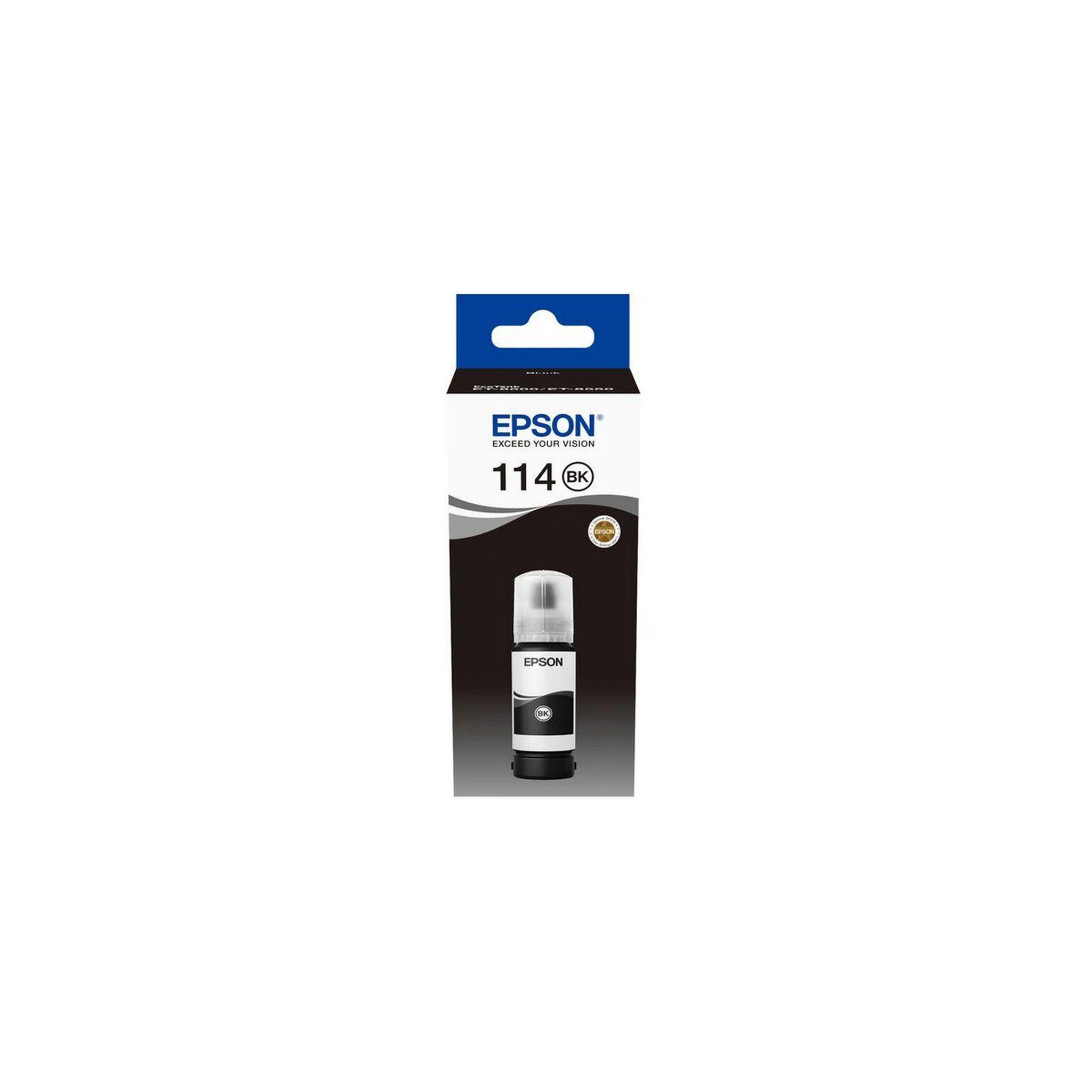 Epson Cartouche d'encre bouteille d'encre ecotank 114 noire pigmentée - c13t07b140