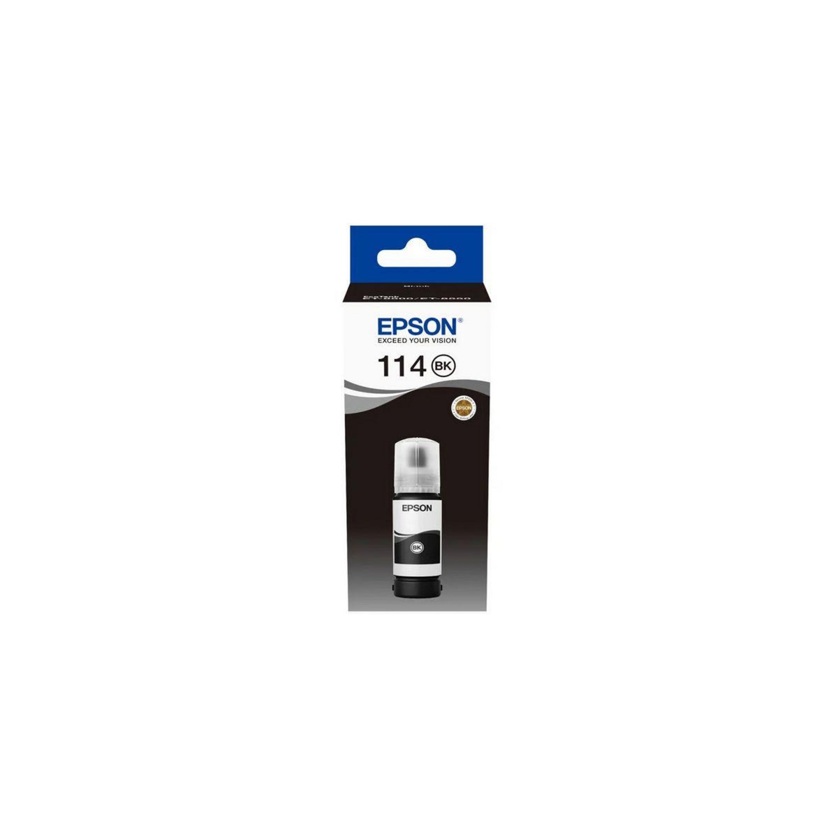 Epson Cartouche d'encre Bouteille d'Encre Ecotank 114 Noire Pigmentée - C13T07B140