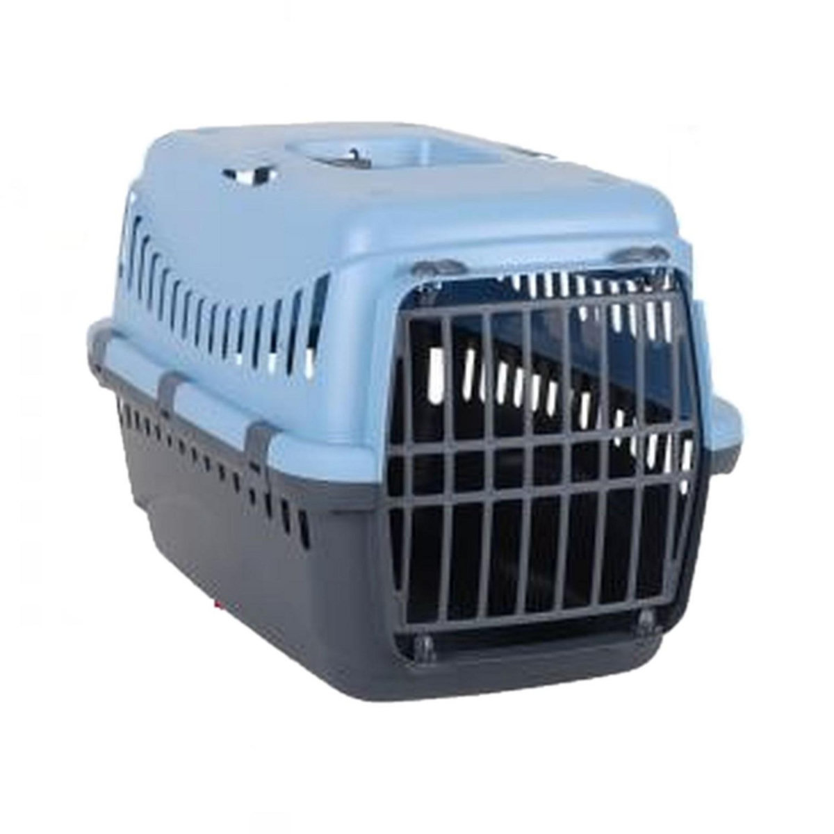 TOILINUX Cage de transport Gipsy pour Chien - Bleu et Gris anthracite