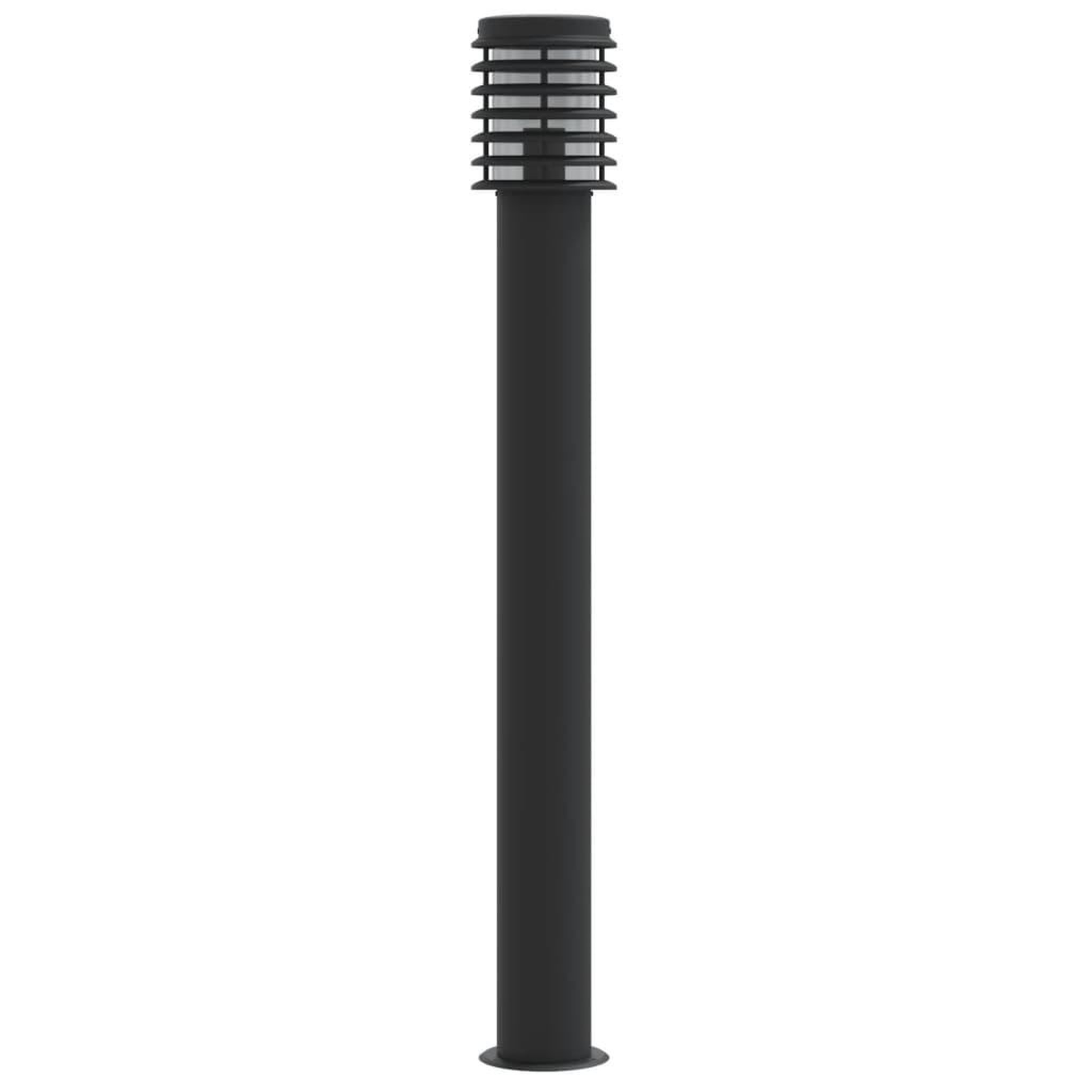 Voir la diapositive 2 : VIDAXL Lampadaire d'exterieur noir 110 cm acier inoxydable