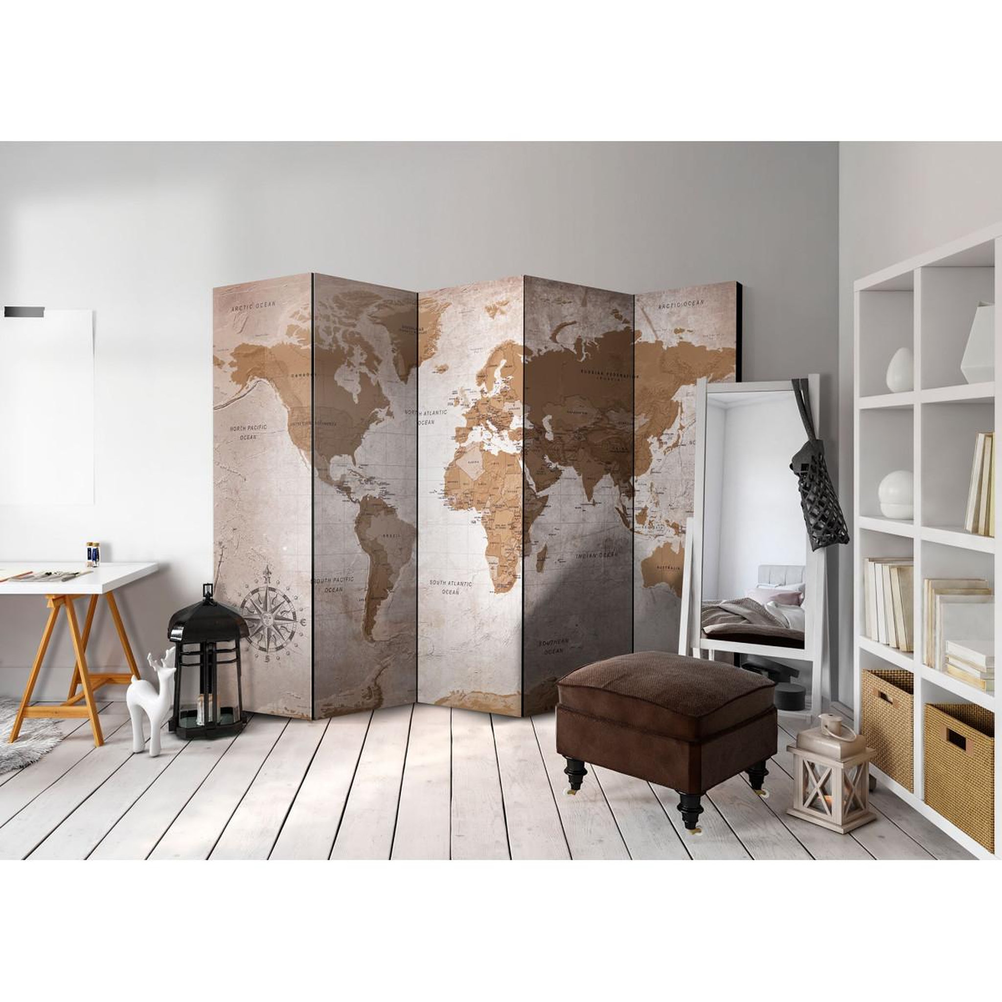 Voir la diapositive 2 : Paris Prix Paravent 5 volets  oriental travels  172x225cm