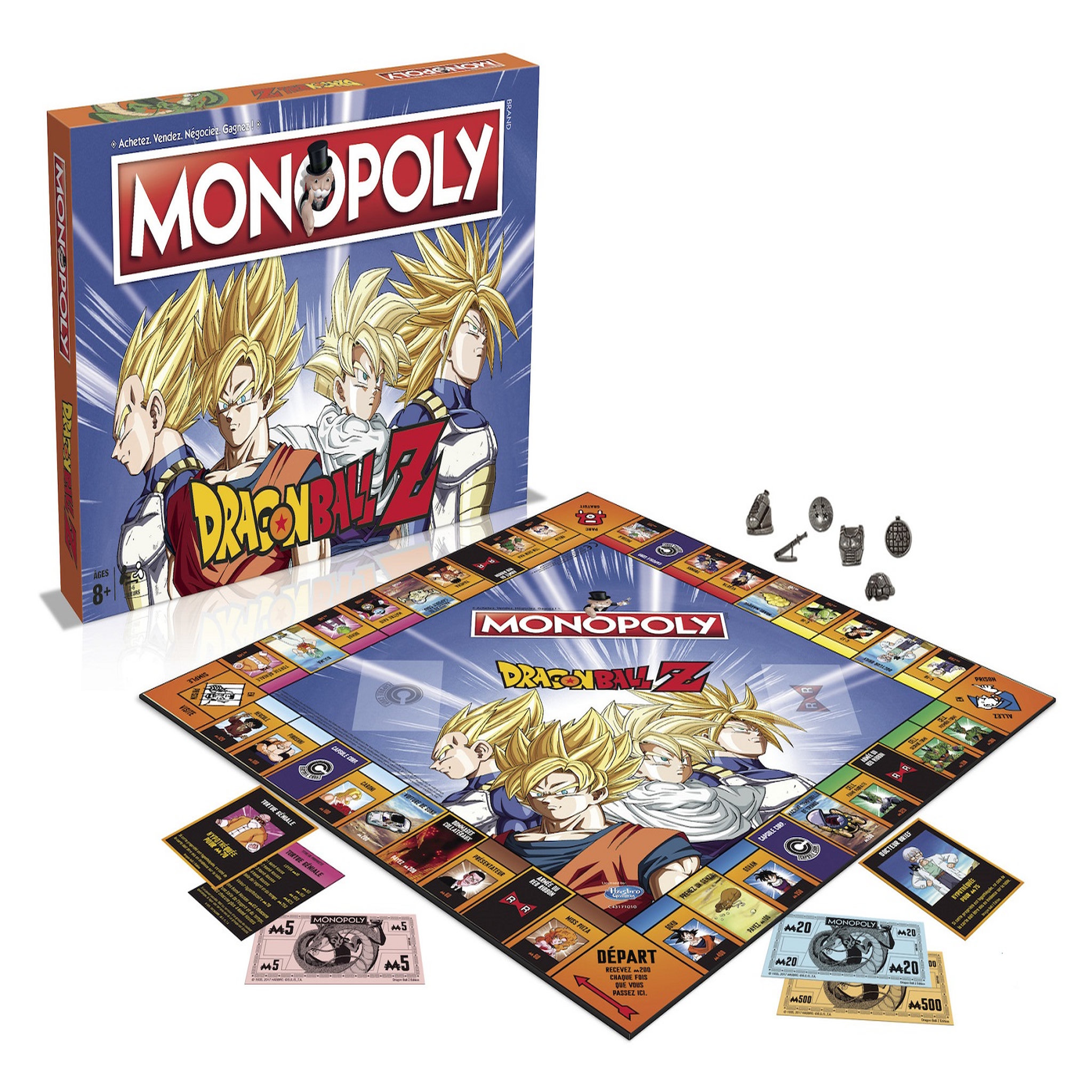 Voir la diapositive 2 :  WINNING MOVES Jeu Monopoly - Dragon Ball Z