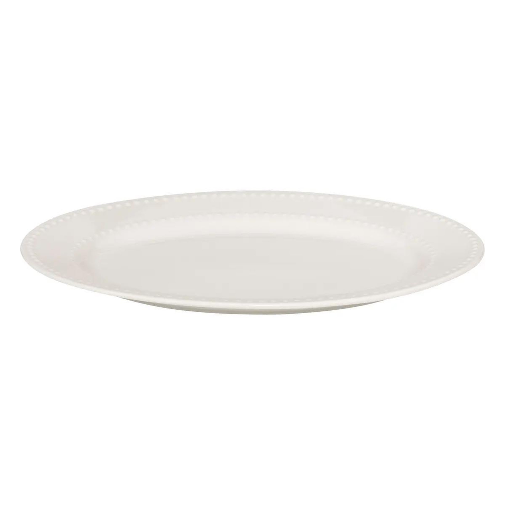 SECRET DE GOURMET Plat de présentation en porcelaine  perle  33cm blanc