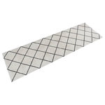 VIDAXL Tapis de cuisine lavable impression carree 60x180 cm velours