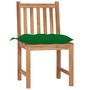 Voir la diapositive 2 : VIDAXL Chaises de jardin lot de 2 avec coussins Bois de teck massif