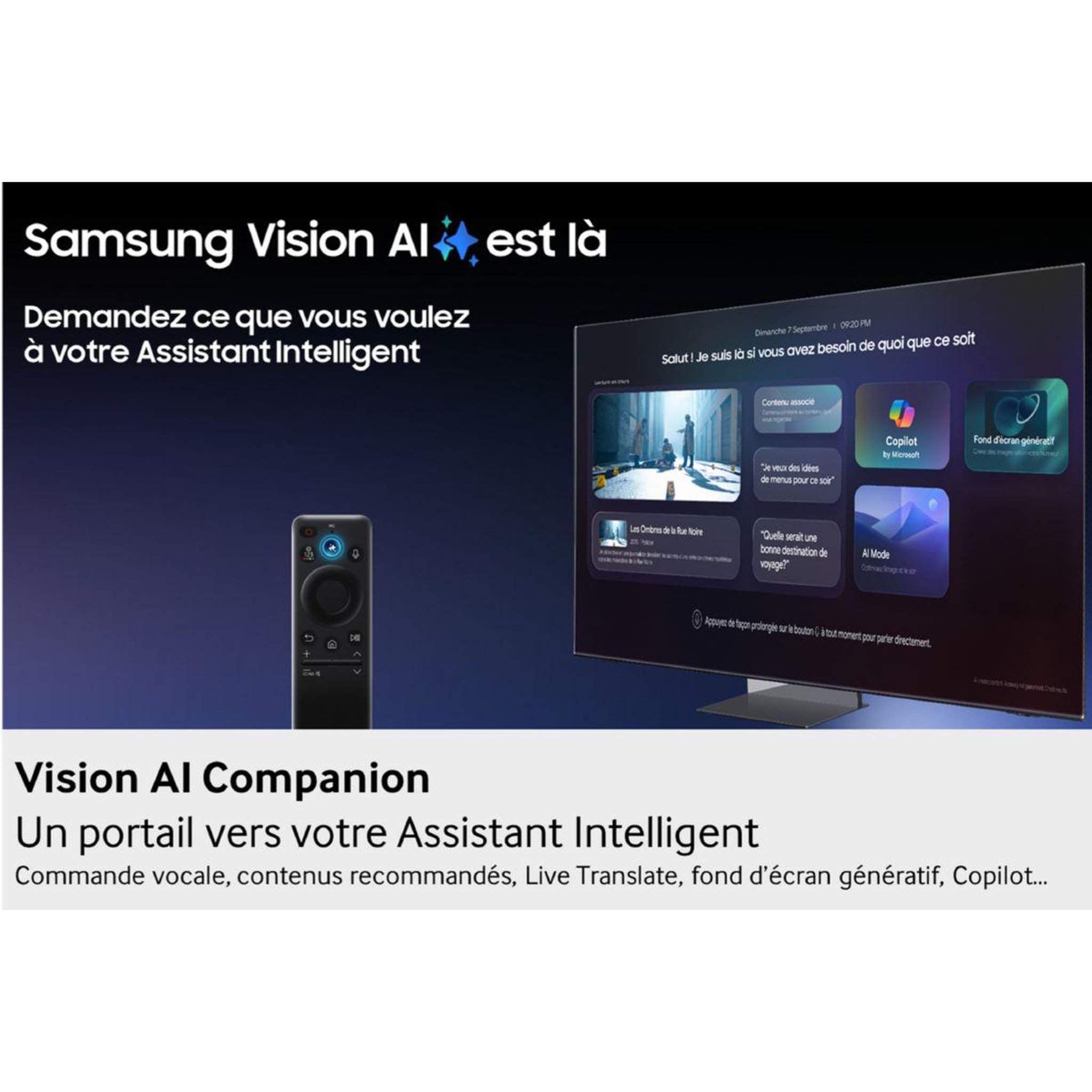 Voir la diapositive 4 : Samsung Tv mini led neoqled tq65qn900f 2025-65 pouces 164cm