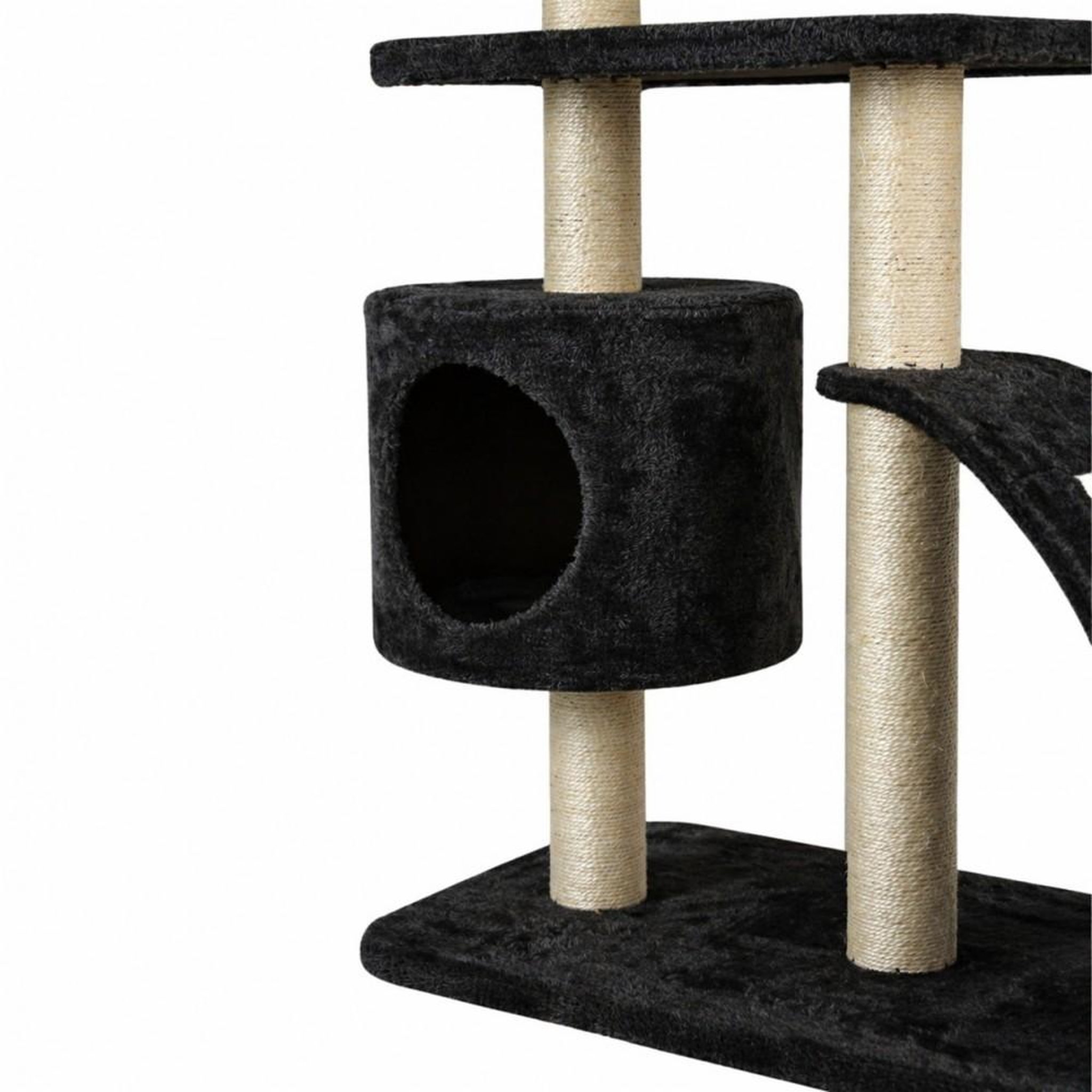 Voir la diapositive 5 : MON AMI LUKI Arbre à chat griffoir avec refuge et 2 plateformes