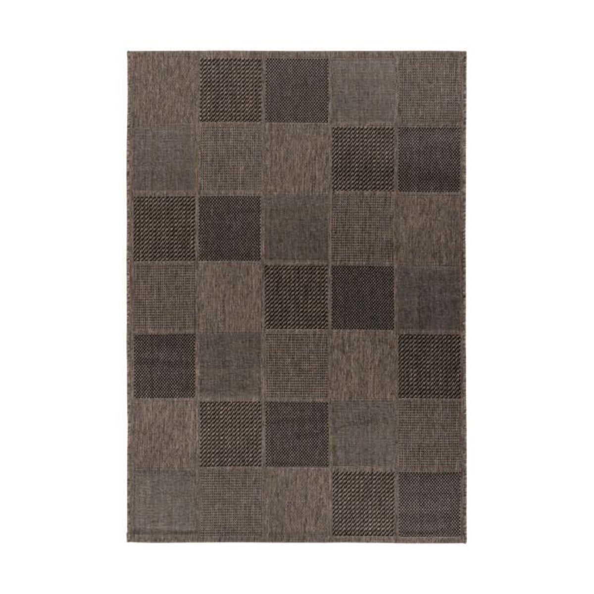 Paris Prix Tapis Géométrique à Poils Plats  Splash  Gris