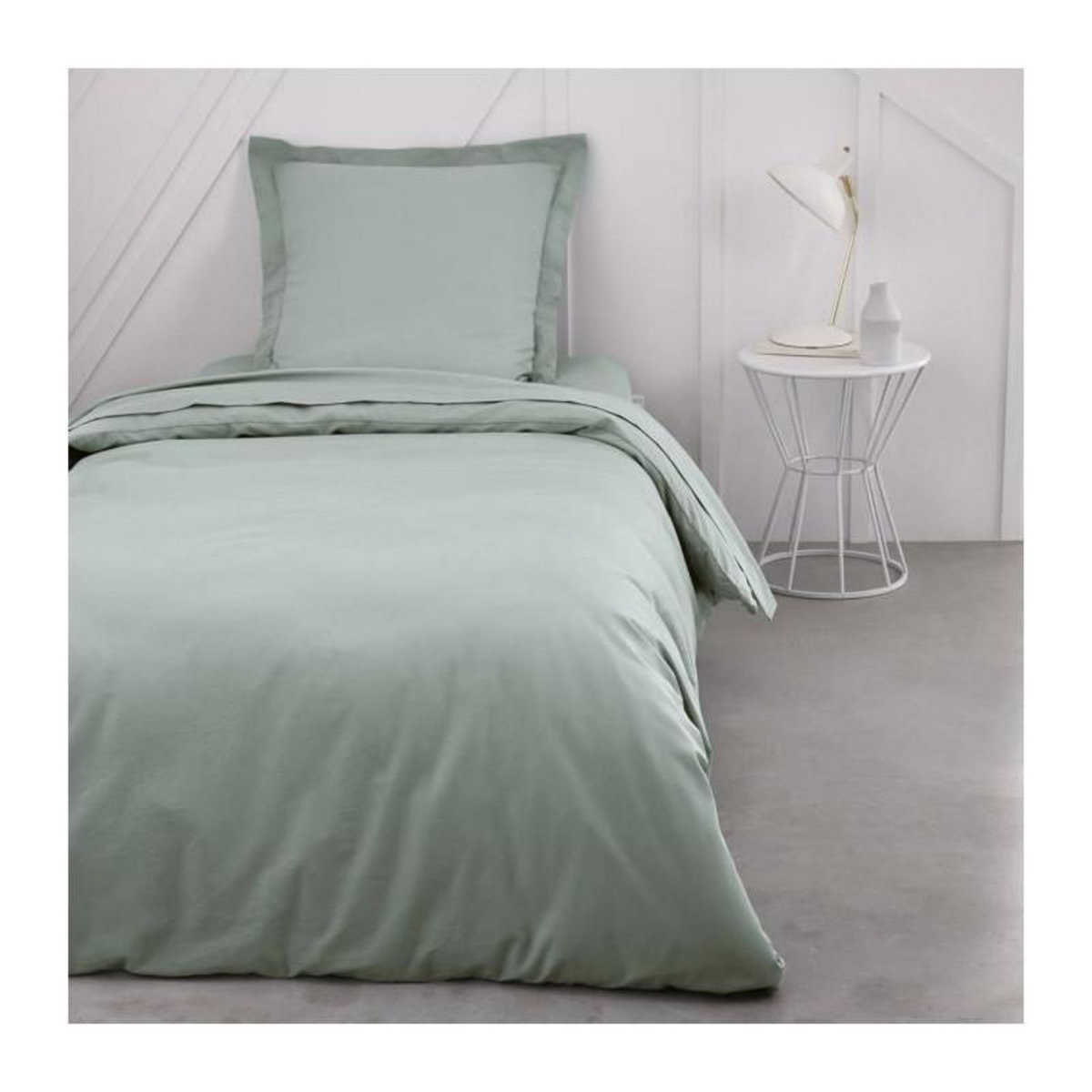 Today Housse de couette TODAY Essential - 140 x 200 cm - 1 personne - 100% Coton uni - Celdaon