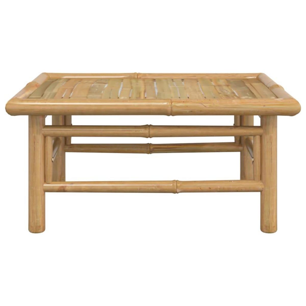 VIDAXL Table de jardin 65x55x30 cm bambou