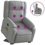 Voir la diapositive 2 : VIDAXL Fauteuil de massage inclinable Gris clair Tissu