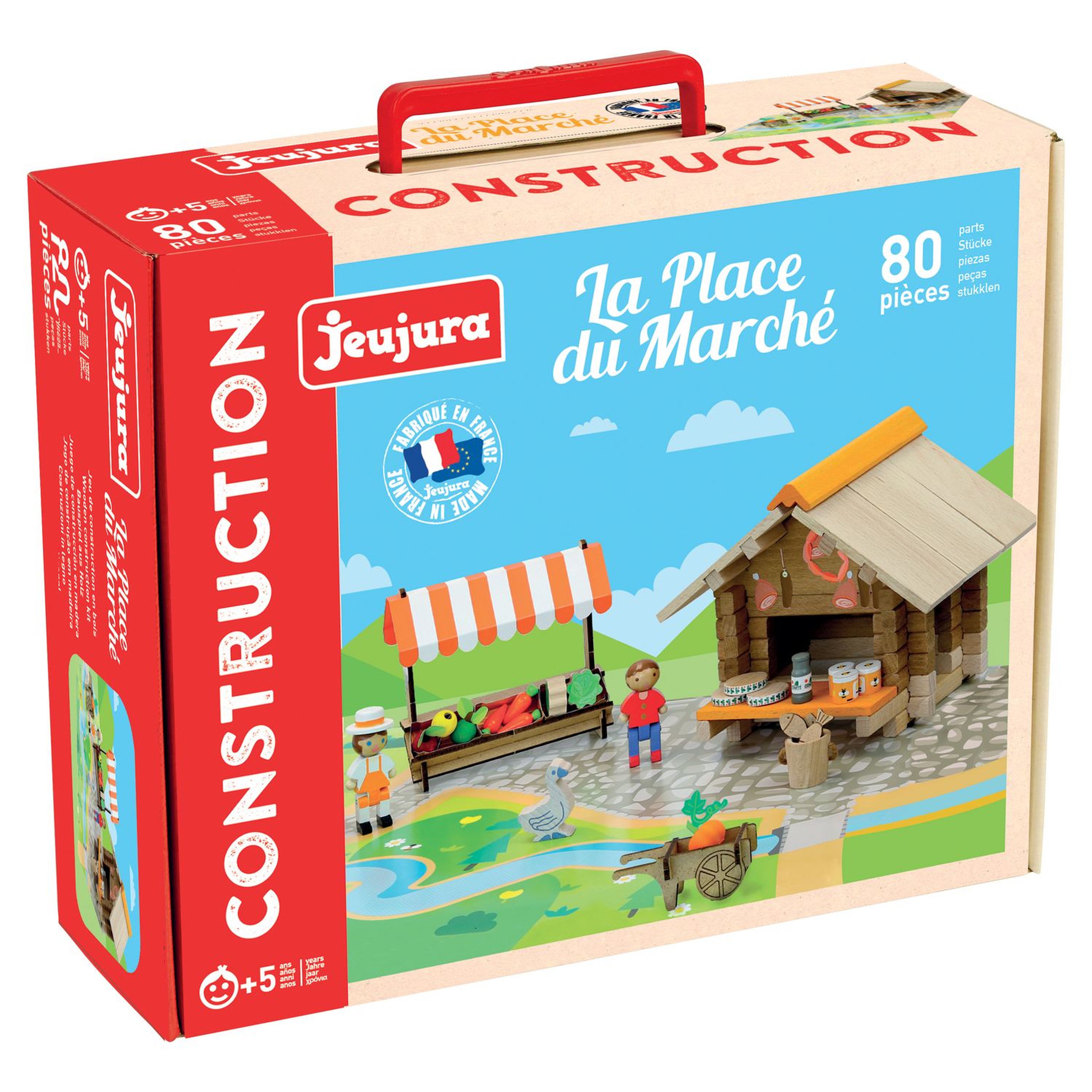 Voir la diapositive 2 : JEUJURA La place du marché - 80 pièces - Jeu de construction 
