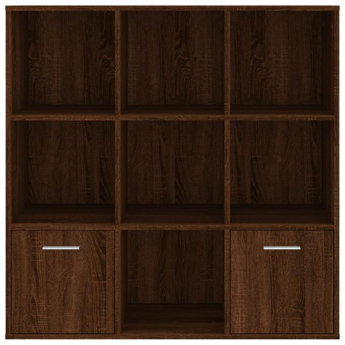 VIDAXL Armoire a livres Chene marron 98x30x98 cm