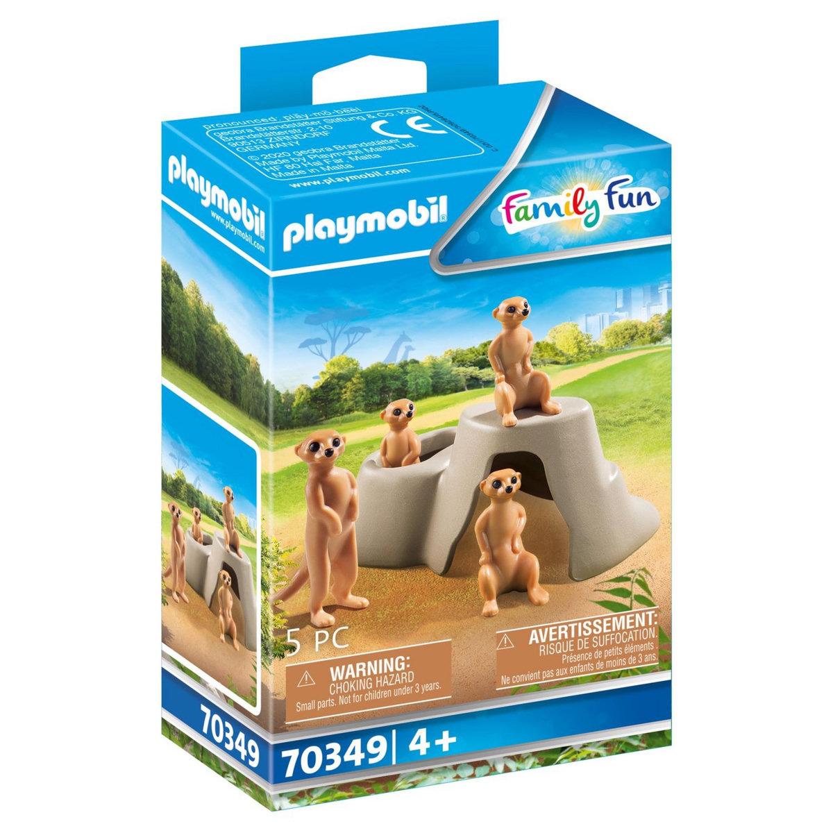 PLAYMOBIL 70349 - Family Fun - Suricates avec rocher