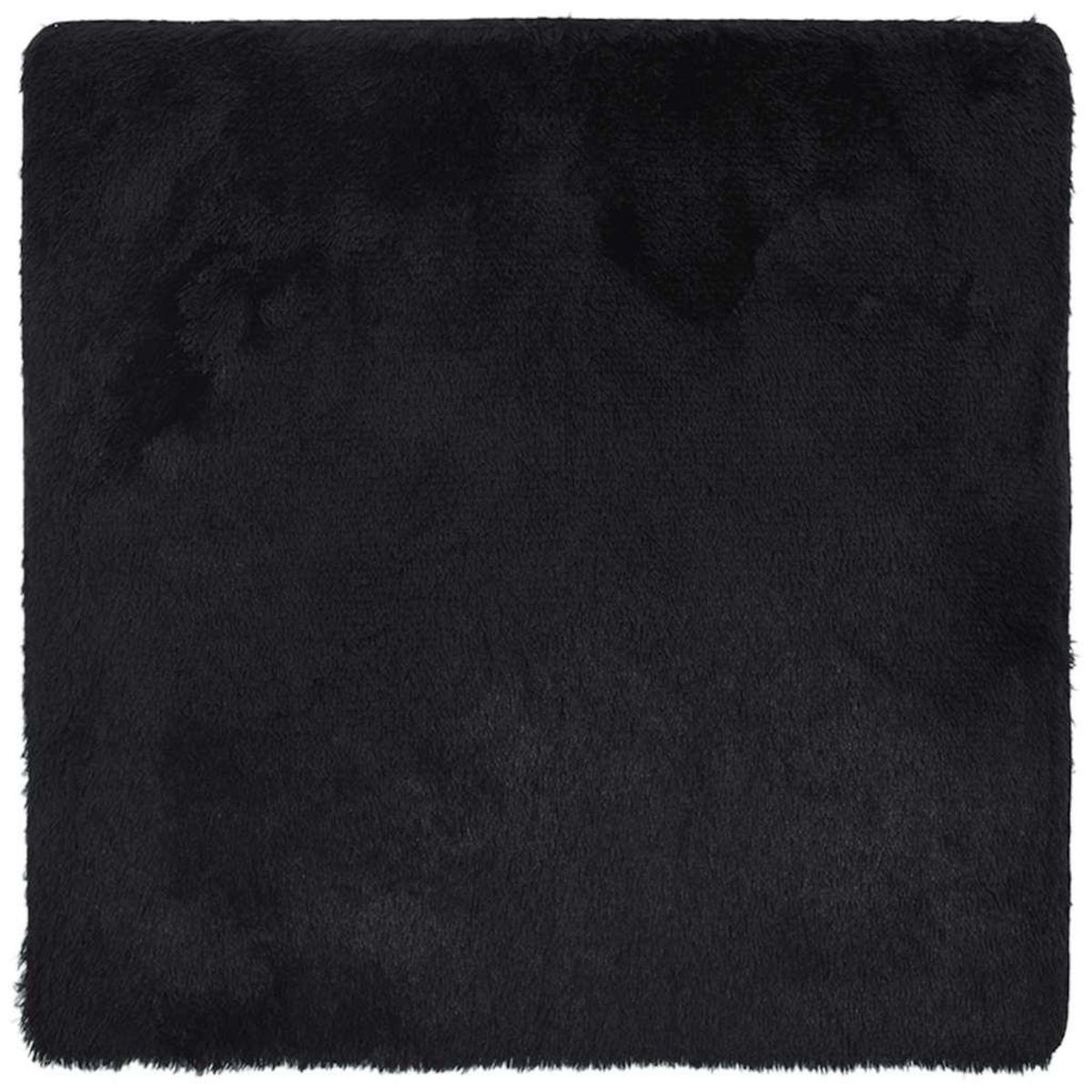 VIDAXL Tapis shaggy a poils longs NAVARRA noir 160x160 cm polyester