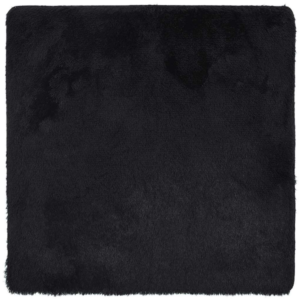 VIDAXL Tapis shaggy a poils longs NAVARRA noir 160x160 cm polyester