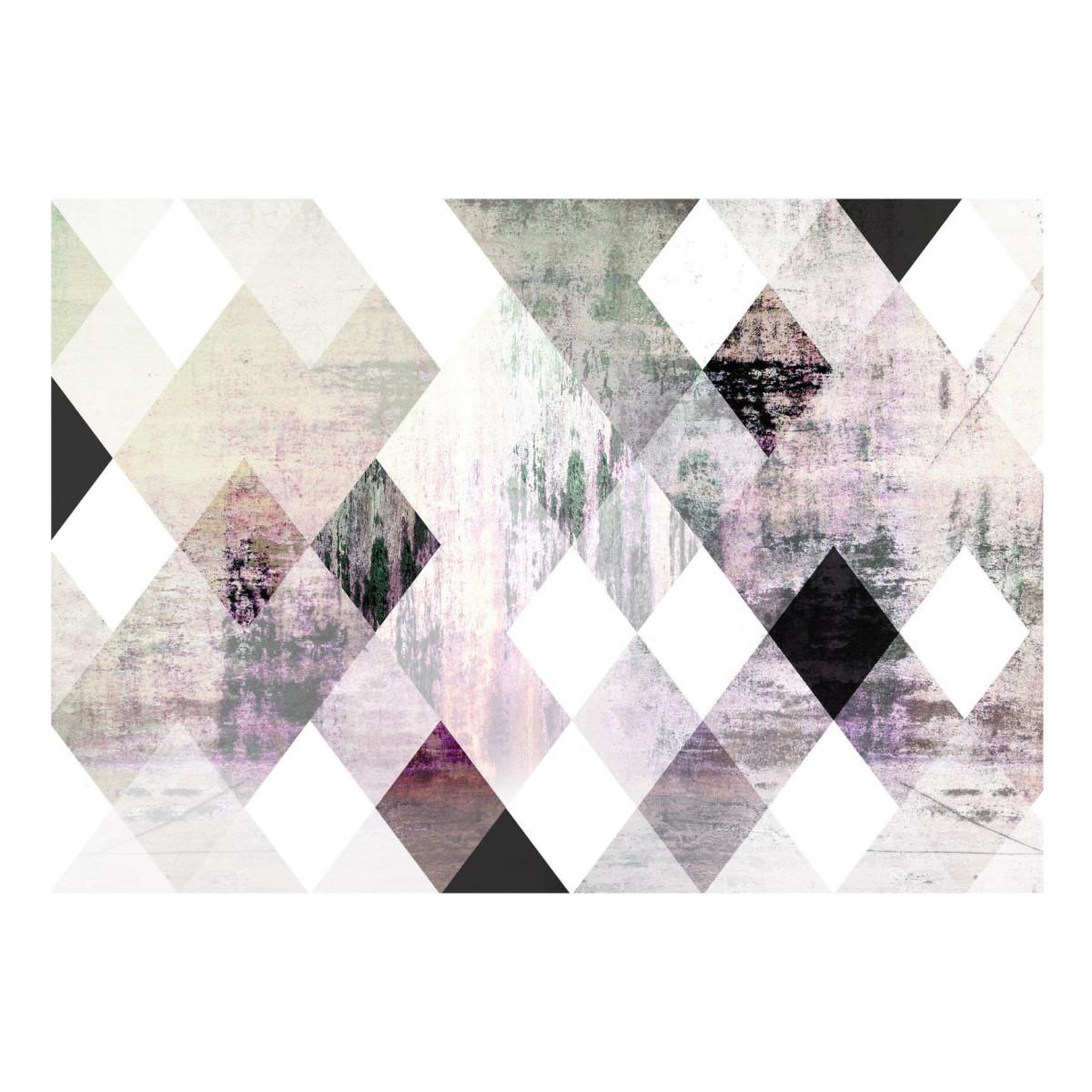 Voir la diapositive 2 : Paris Prix Papier peint  rhombic chessboard pink