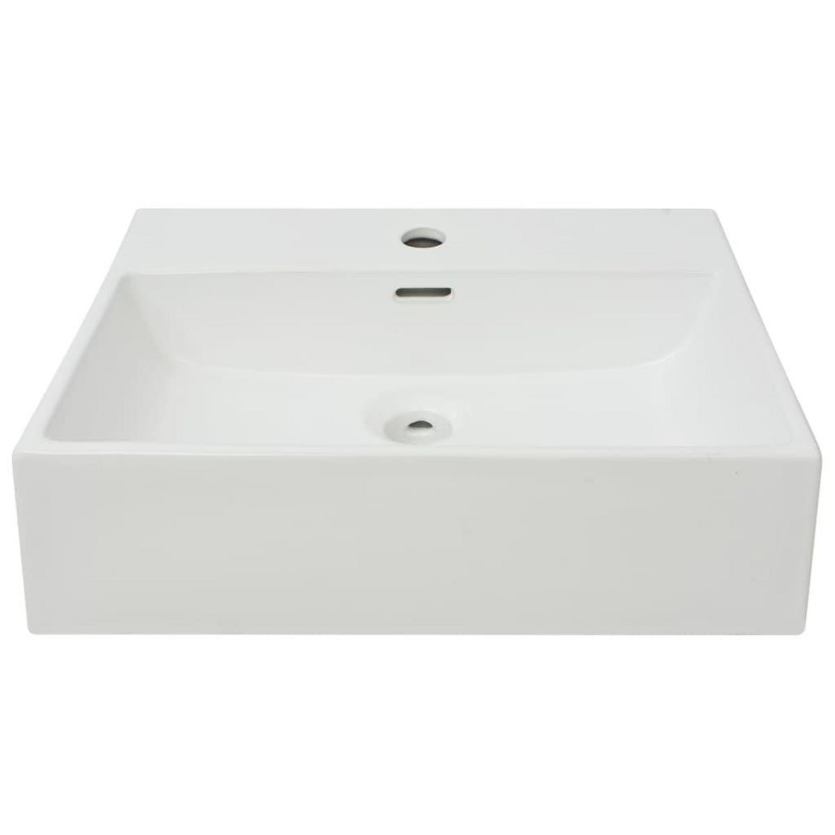 VIDAXL Vasque avec trou de robinet en ceramique Blanc 51,5x38,5x15 cm