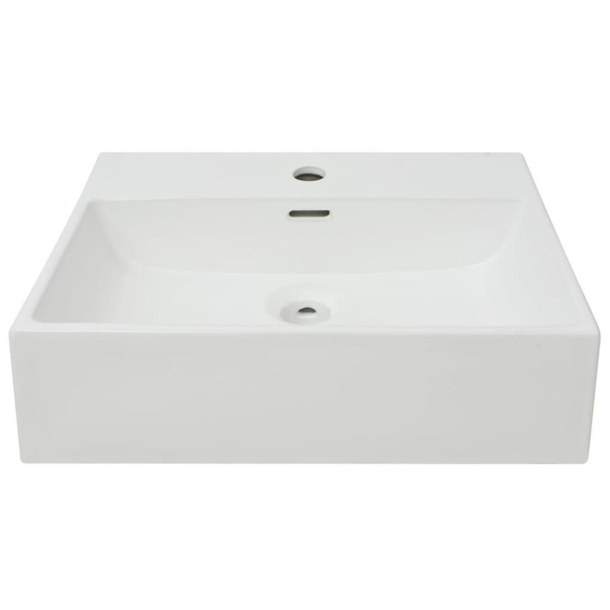 VIDAXL Vasque avec trou de robinet en ceramique Blanc 51,5x38,5x15 cm