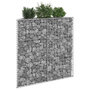 Voir la diapositive 1 : VIDAXL Lit sureleve a gabion en trapeze Acier galvanise 100x20x100 cm