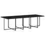 Voir la diapositive 5 : VIDAXL Ensemble a manger de jardin 15 pcs coussins noir resine tressee