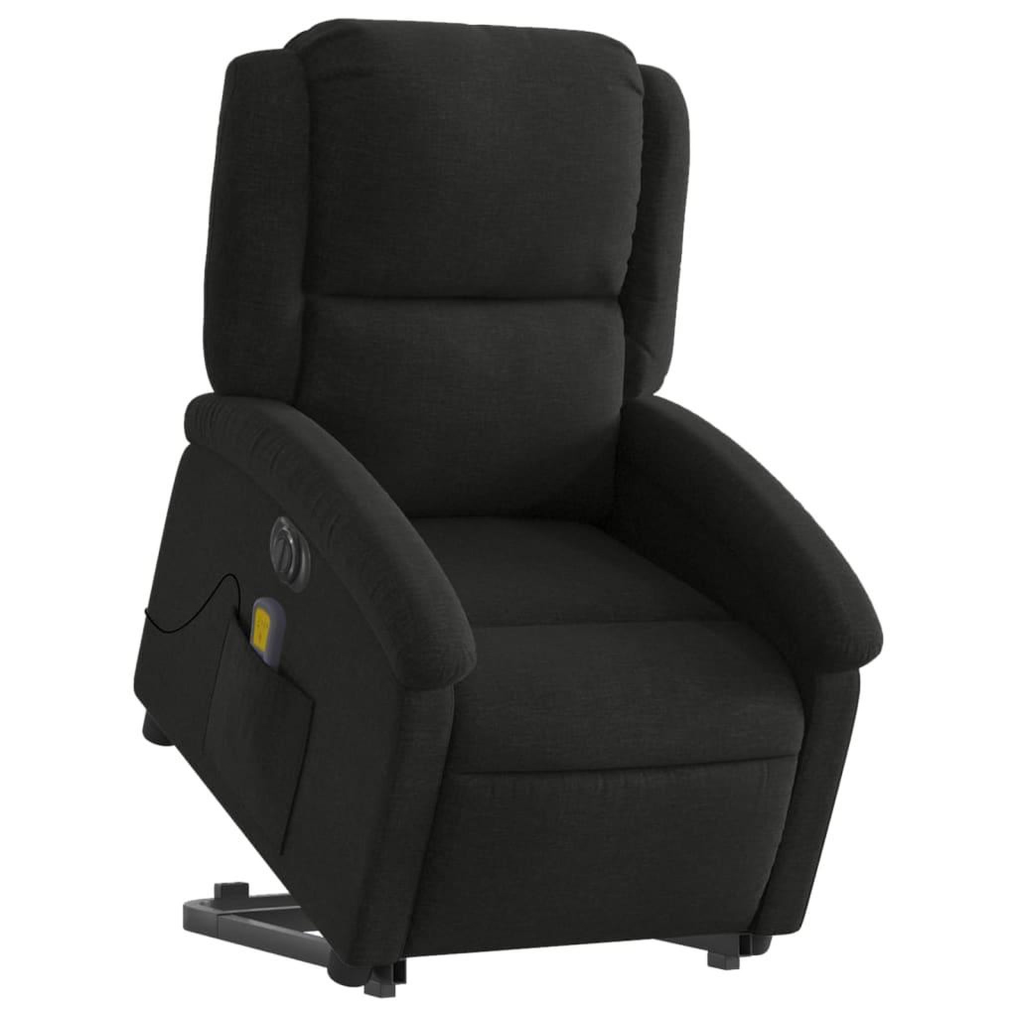 Voir la diapositive 3 : VIDAXL Fauteuil inclinable de massage electrique Noir Tissu