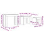 Voir la diapositive 6 : VIDAXL Tables basses gigognes 3 pcs vieux bois bois d'ingenierie