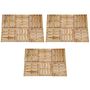 Voir la diapositive 1 : VIDAXL Dalles de terrasse 18 pcs 50x50 cm Bois Marron