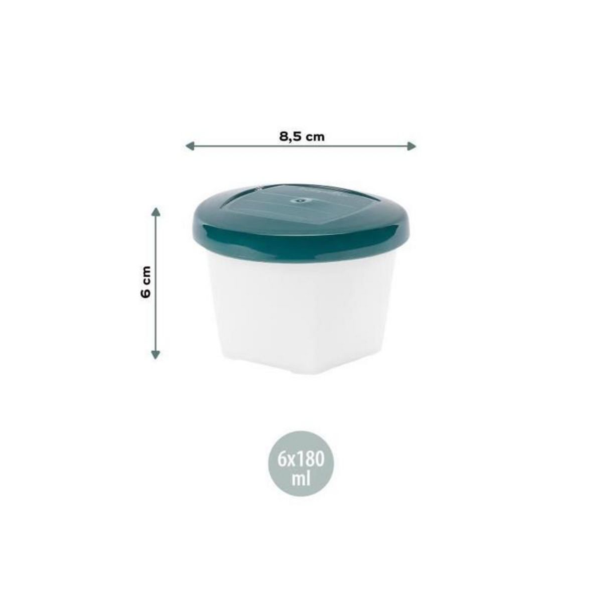 BABYMOOV Babymoov Pots de conservation Babybols Biosourcés - Lot de 6x180ml