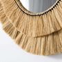 Voir la diapositive 3 : ATMOSPHERA Miroir Mural en Raphia Déco  Alba  57cm Beige